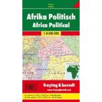   Afrika politikai-domborzati térkép fémléces, műanyaghengerben, 1:8 000 000 Freytag térkép AFR B