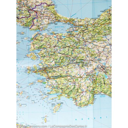 Balkán falitérkép Freytag 1:2 000 000 Balkán térkép falra  88x100 cm  