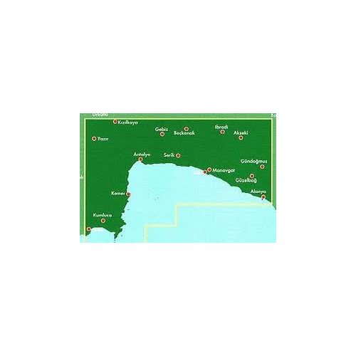 Török Riviéra térkép  - Antalya - Side -Alanya,  Top 10 tipp, 1:150 000  Freytag térkép AK 6002