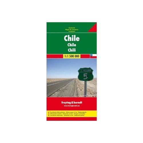 Chile térkép 1:1 500 000  Freytag térkép AK 140