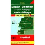   Ecuador térkép, Galápagos térkép Freytag 1:600 000, 1:800 000  