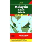 Malajzia, 1:600 000 - 1:900 000  Freytag térkép AK 136