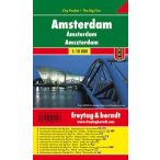   Amszterdam várostérkép, 1:10 000 City Pocket vízhatlan Freytag Amszterdam térkép PL 105 CP