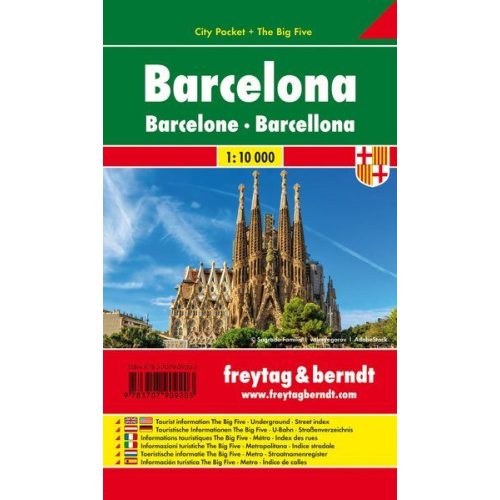 Barcelona tétkép 1:10 000 City Pocket vízhatlan Freytag 