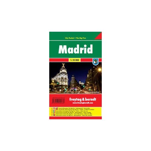 Madrid, 1:10 000 City Pocket vízhatlan  Freytag térkép PL 106 CP