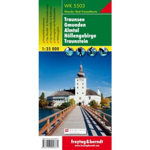 WK 5503 Traunsee, Gmunden, Almtal, Höllengebirge, Traunstein turistatérkép 1:35 000