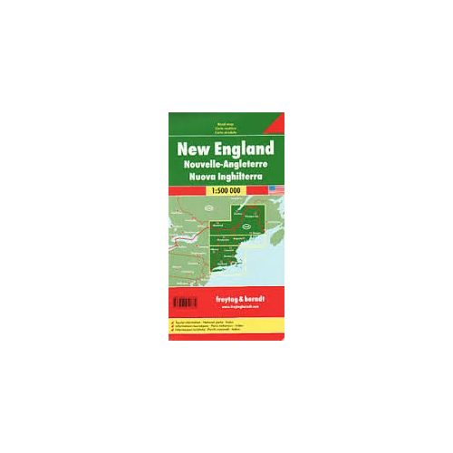 New England térkép, 1:500 000  Freytag térkép AK 171