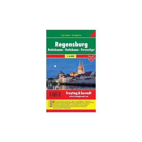 Regensburg, 1:6 000 City Pocket vízhatlan  Freytag térkép PL 91 CP