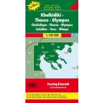 Chalkidiki-Thasos-Olympos térkép 1:150 000 AK 0835