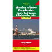 Földközi-tenger hajóútvonalai térkép Freytag 2014.