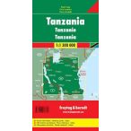 Tanzánia térkép, 1:1 300 000  Freytag AK 2102