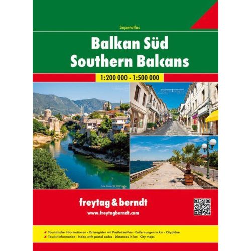 Balkán atlasz, Balkán-Délkelet-Európa Superatlasz Freytag 2018 Balkán térkép