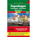   Koppenhága térkép, Koppenhága várostérkép Freytag & Berndt 1:10 000   