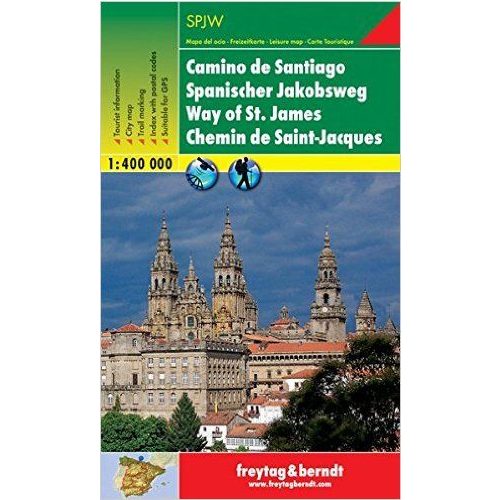 Spanyol Jakab út térkép Freytag & Berndt 1:400 000 GP SPJW 