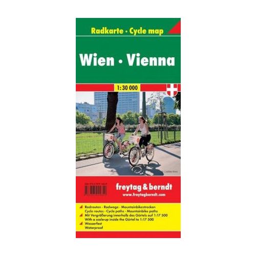 Bécs kerékpáros térkép laminált 1:30 000  Freytag térkép RK W