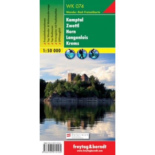 WK 074 Kamptal, Zwettl, Horn, Langenlois, Krems turistatérkép 1:50 000