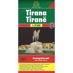 Tirana térkép Freytag & Berndt 1:10 000 