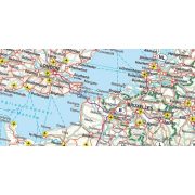 Európa térkép Európa vasúttérképe és úthálózata hajtogatott vasút térkép Freytag 1:5 500 000  