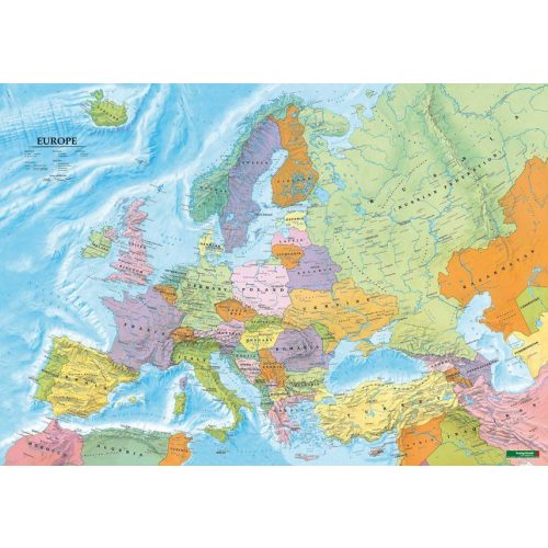  Európa falitérkép fóliás Freytag 1:6 000 000   100x70 cm