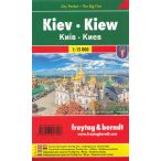   Kiev térkép Freytag city pocket 1:15 000  Kiew térkép, Kijev várostérkép fóliás zsebtérkép 2018