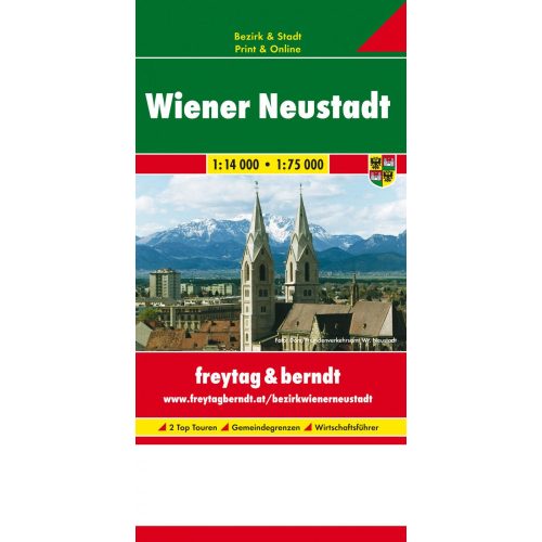 Wiener Neustadt térkép Freytag & Berndt 1:14 000,1:75 000 