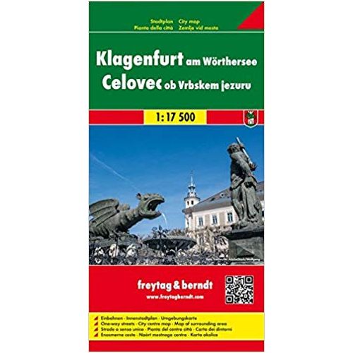 Klagenfurt térkép Freytag & Berndt 1:17 500 + Wörthi tó térkép