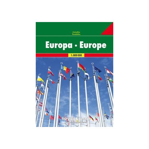  Európa atlasz Freytag & Berndt 1:800 000 Európa autóatlasz