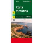   Costa Vicentina turistatérkép, Costa Vicentina térkép WKP 4 Freytag 1:50 000