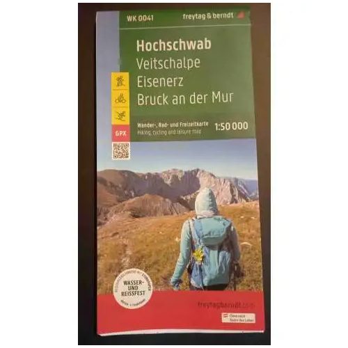 WK 0041 Hochschwab  turista térkép, Veitschalpe, Eisenerz, Bruck a.d. Mur 1:50 000