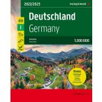   Németország autós atlasz, Alpok autós atlasz, Németország autóatlasz, Németország, Alpok autós térkép 1:200e, 1:500e