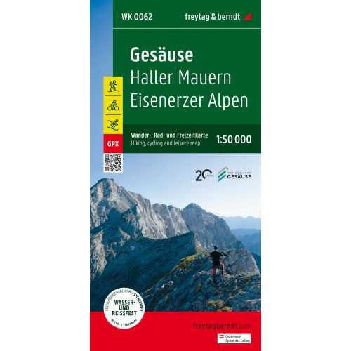 WK 0062 Gesäuse turistatérkép, Haller Mauern - Eisenerzer Alpen 1:50 000