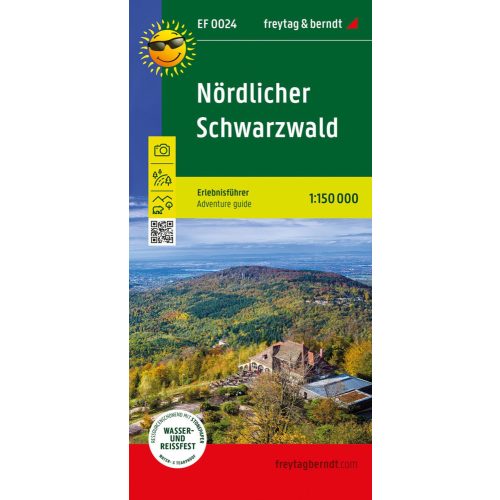 Észak- Fekete erdő térkép  Northern Black Forest Freytag  1:150e Nördlicher Schwarzwald EF 0024