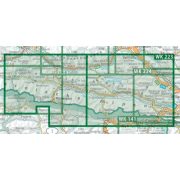 WK 223 Karnische Alpen turista térkép, Gailtal, Gitschtal, Nassfeld, Lesachtal, Weissensee kerékpáros és szabadidőtérkép Freytag 1:50 000 - vízálló 2023.