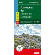 WK 022 Semmering, Rax, Schneeberg, Schneealpe turistatérkép 1:50 000 (2024)