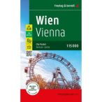   Bécs várostérkép, Bécs térkép Freytag & Berndt city pocket vízálló Wien térkép 1:15e  2025.