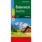   Ausztria térkép Freytag  1:300 000  Ausztria autótérkép, Ausztria autós térkép 2025.