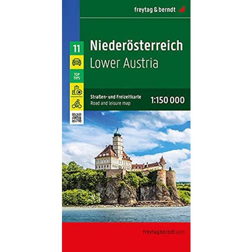 Alsó-Ausztria autós térkép, Niederösterreich Top 10 tipp, 1:150 000 Freytag
