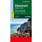   Dánia térkép-Grönland-Feröer-szigetek, 1:400 000  Freytag térkép 2022.
