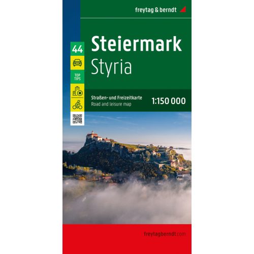 Stájerország térkép, Steiermark térkép Top 10 tipp, 1:150 000  Freytag