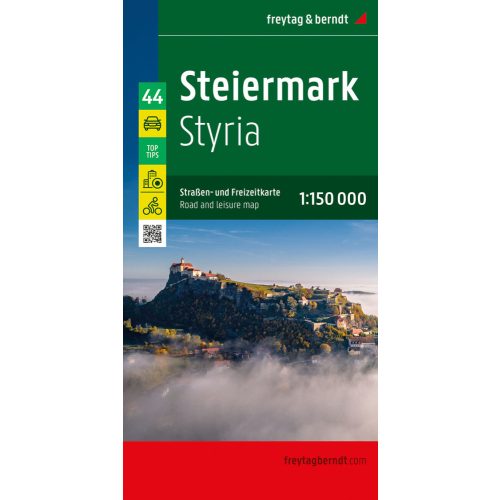 Stájerország térkép, Steiermark térkép Top 10 tipp, 1:150 000  Freytag