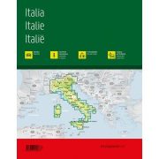 Olaszország autós atlasz Freytag 1:150 000 2023 Olaszország térkép, Olaszország atlasz