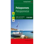   Peloponnes térkép, Peloponnesos térkép Freytag & Berndt 1:150 000   