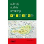   Ausztria autóatlasz , Ausztria autós atlasz 1:150 000 Freytag Ausztria térkép 2022