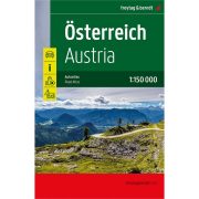 Ausztria autóatlasz , Ausztria autós atlasz 1:150 000 Freytag Ausztria térkép 2022