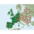 Nyugat-Európa térkép Freytag & Berndt 1:2 000 000  2024.
