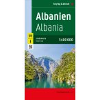   Albánia térkép, Albánia autós térkép 1:400 000 Freytag 