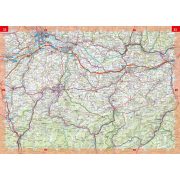 Ausztria autóatlasz, Ausztria autós atlasz 1:200 000 Freytag Ausztria térkép  