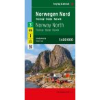   Észak Norvégia autós térkép, Észak-Norvégia térkép, 1:400 000  Freytag 2023.