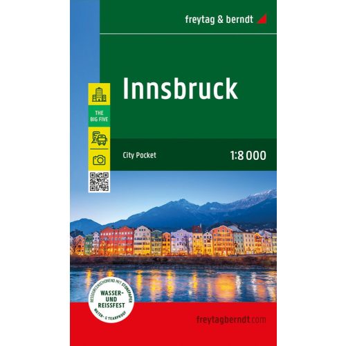 Innsbruck térkép Innsbruck várostérkép Freytag & Berndt 1:8 000