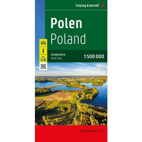 Lengyelország térkép, Lengyelország autós térkép Freytag 1:500 000 - 2023.